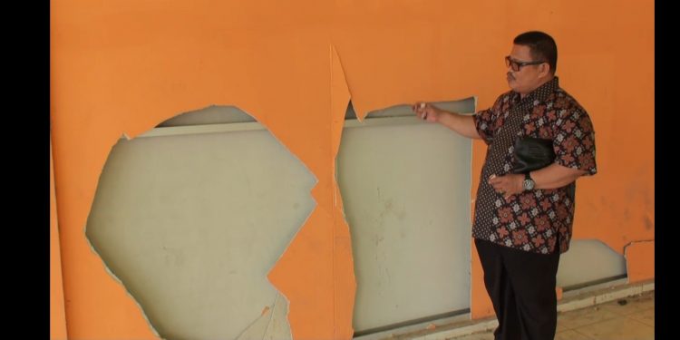 Habiskan 6 Miliar Pasar Pakong Rusak Sebelum Ditempati