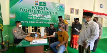 Sambut HUT RI ke-76 PCNU Pamekasan Gelar Vaksinasi Massal