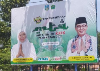 Kampanye MTQ Ke-29 Jawa Timur di Pamekasan Tanpa Gambar Wakil Gubernur