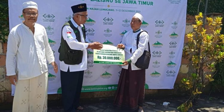 LazisNU Pamekasan Sumbang 30 Juta untuk Korban Erupsi Semeru