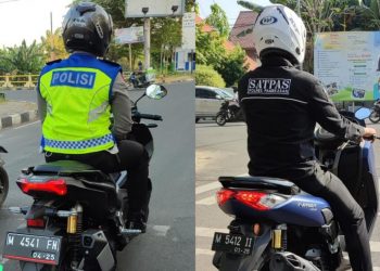 2 Anggota Polres Pamekasan Pakai Plat Nomor Bodong