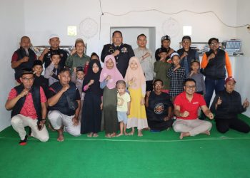 Kapolres Pamekasan Bersama Komunitas Vespa Rayakan Kemerdekaan Bersama Anak Yatim