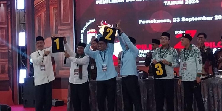 KPU Pamekasan Undi Nomor Urut Paslon Pilkada 2024