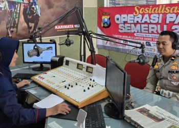 Siaran di Radio, Cara Polres Pamekasan Edukasi Keselamatan Lalu Lintas