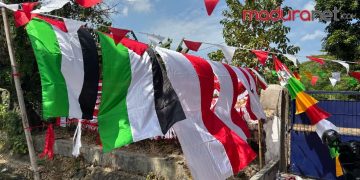 Jelang HUT Kemerdekaan RI Bendera Palestina Dijual Bersama Merah Putih