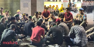 Tuntutan Ditolak Polres Demo HMI Pamekasan Akhirnya Bubar