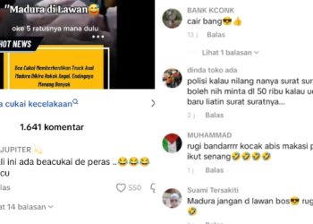 Petugas Bea Cukai Lamongan Bayar Sopir Truk Madura 500 Ribu, Netizen: Baru Kali Ini Bea Cukai Kena Peras