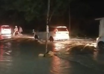 Laut Pasang Sebabkan Banjir di Dua Titik Kecamatan Tlanakan