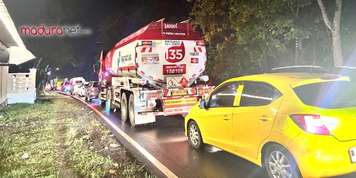Perbaikan Jalan di Jrengik Picu Kemacetan hingga Blega